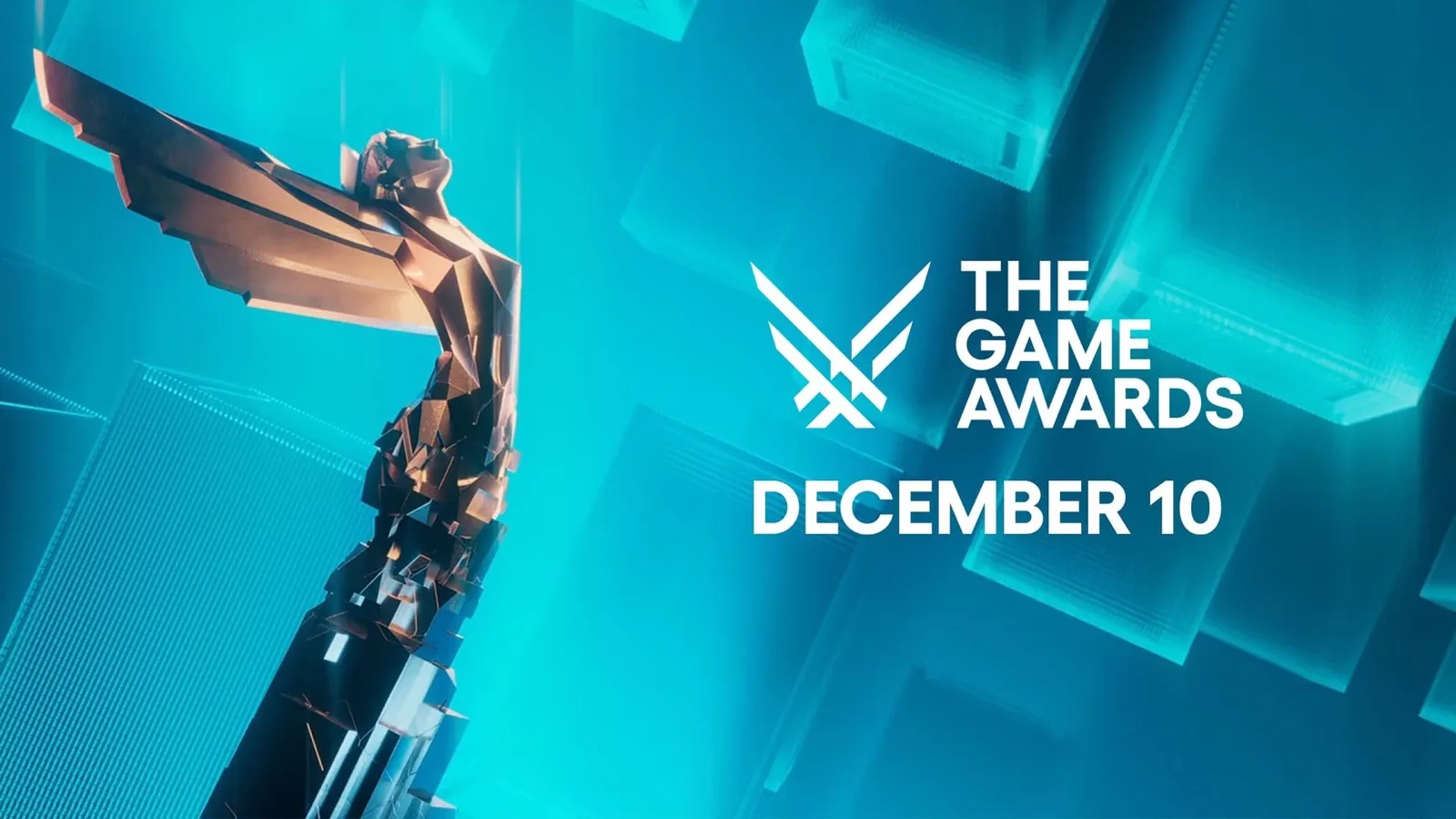 The Game Awards trophy against a blue background