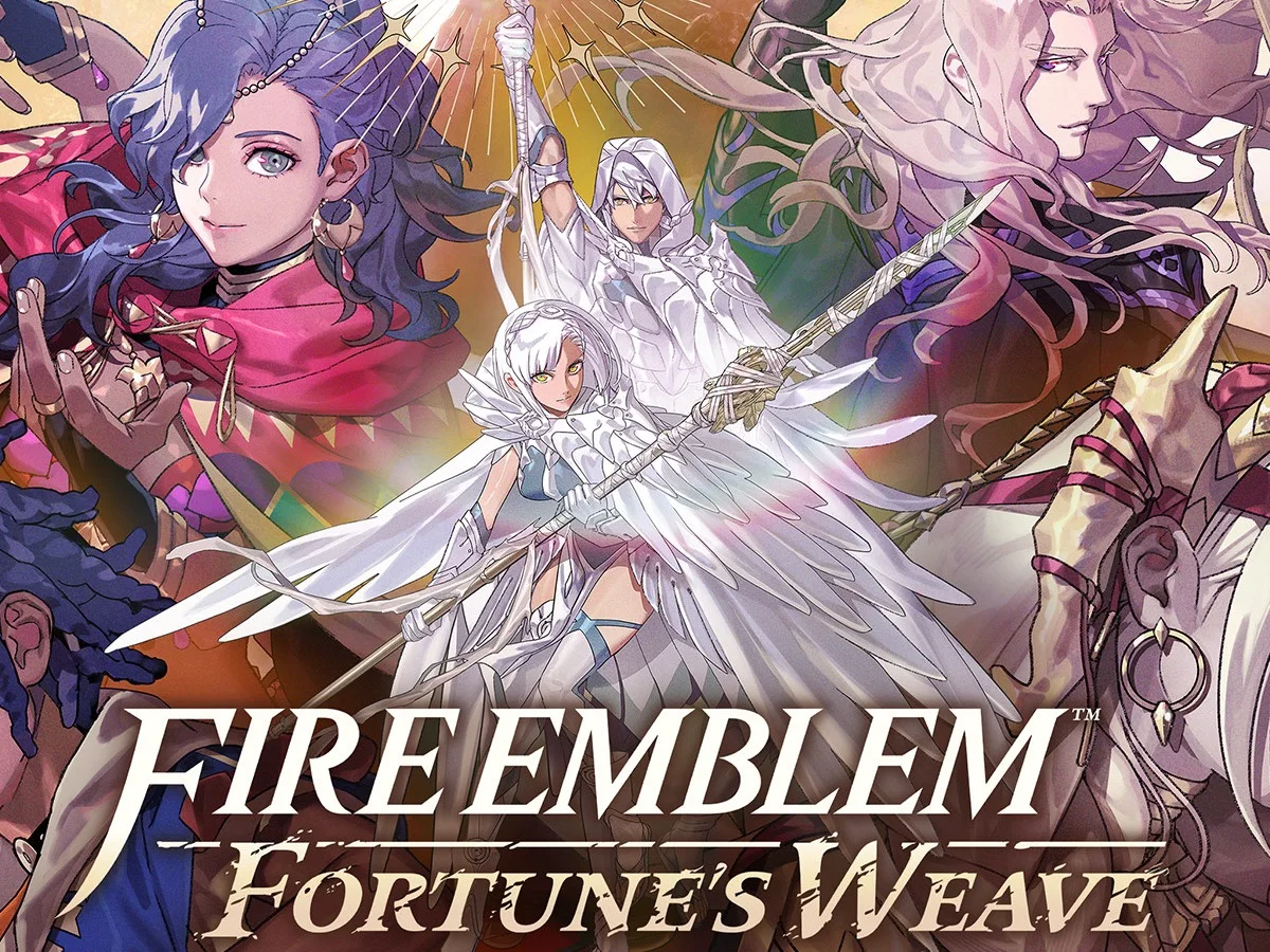 Heroes stand together in Fire Emblem: Fortune's Weave artwork.