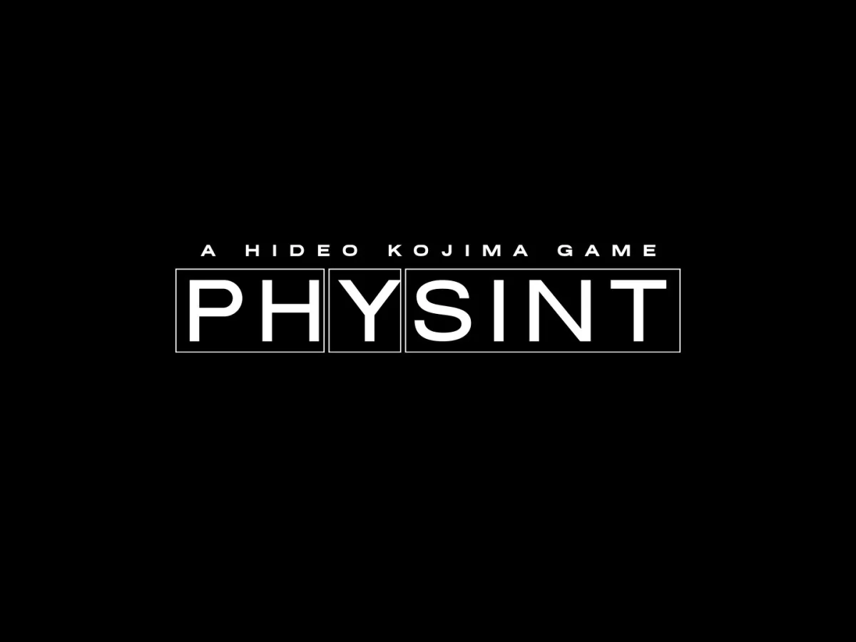 A PHYSINT promotional image displays the Xbox and Kojima Productions logos.