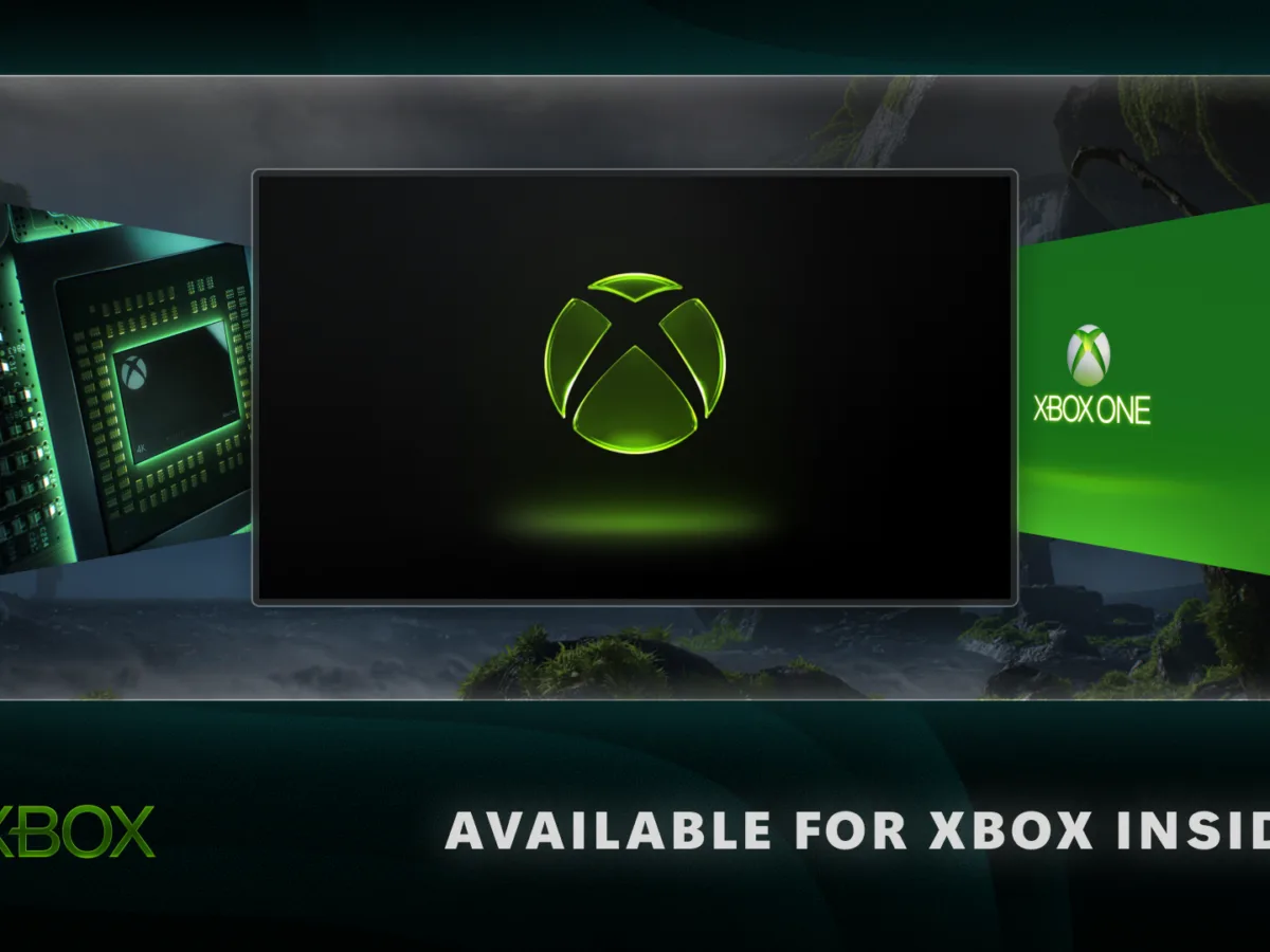 An Xbox Series X console is shown beside a television displaying the Xbox interface.