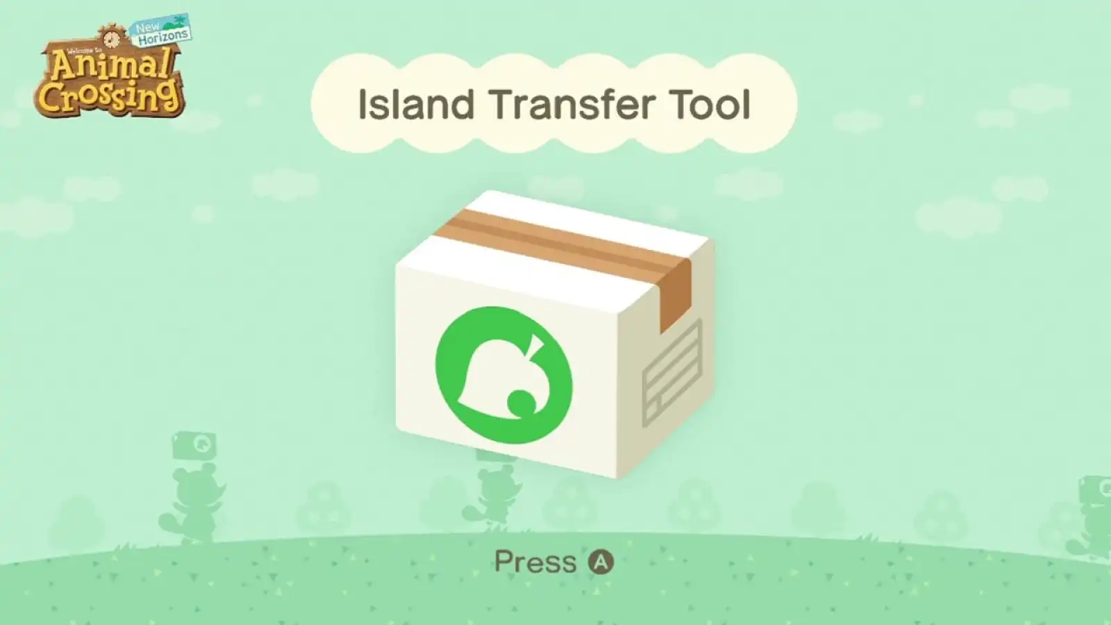 Animal Crossing: New Horizons Island Transfer Tool artwork from Nintendo's official store page.