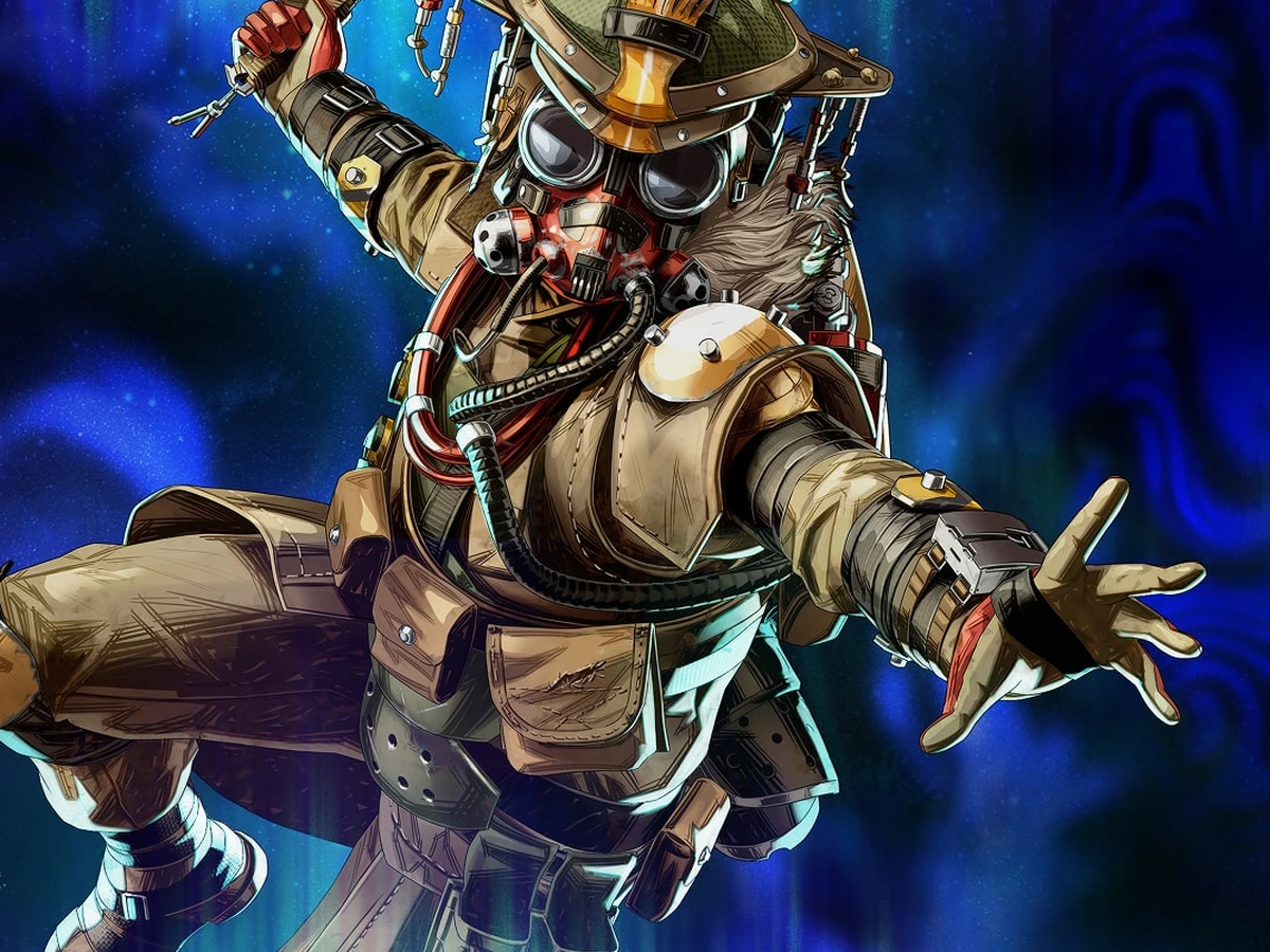 Bloodhound holding an axe in official Apex Legends Marked artwork