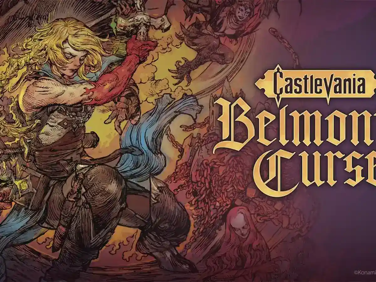 Rose Belmont appears beside the Castlevania: Belmont’s Curse title art.