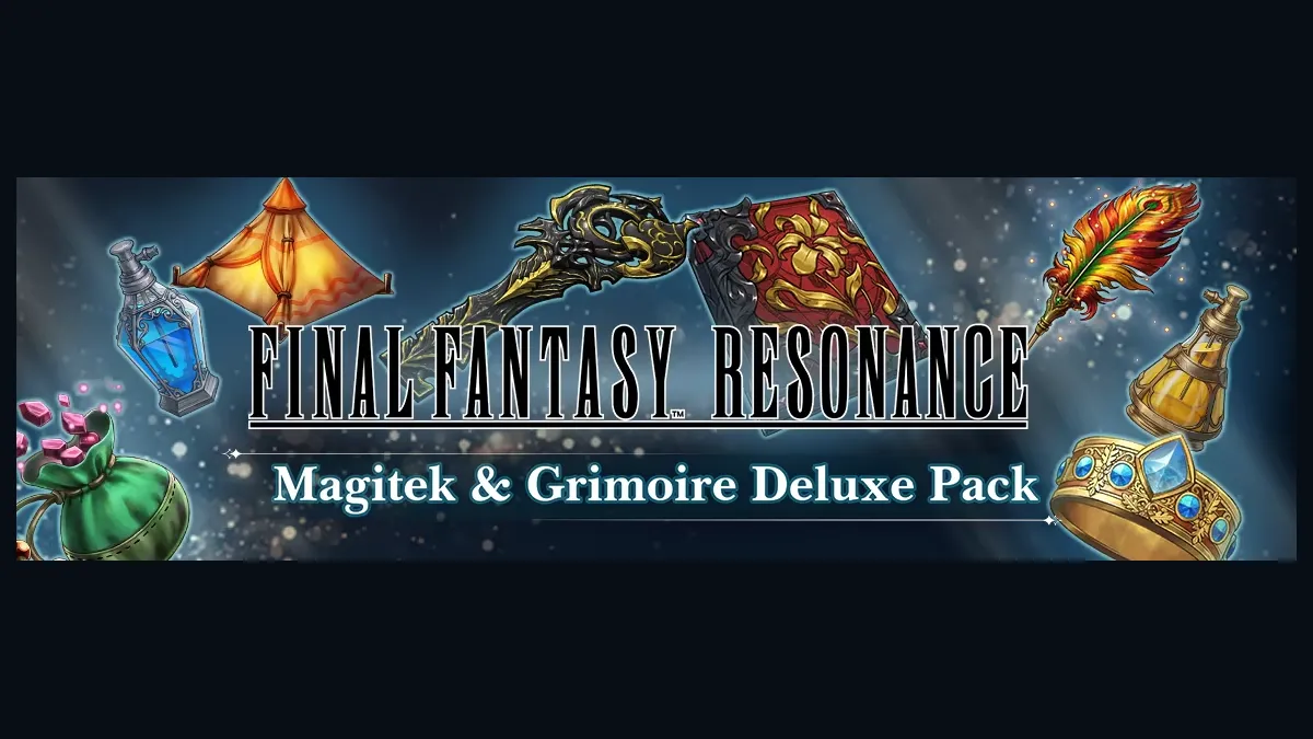 Official artwork for the Magitek and Grimoire Deluxe Pack in Final Fantasy Resonance