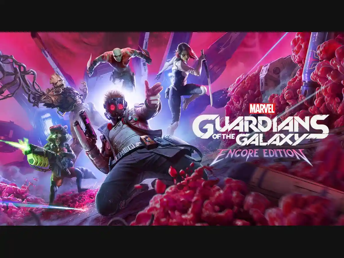 The Guardians of the Galaxy and the Encore Edition logo.
