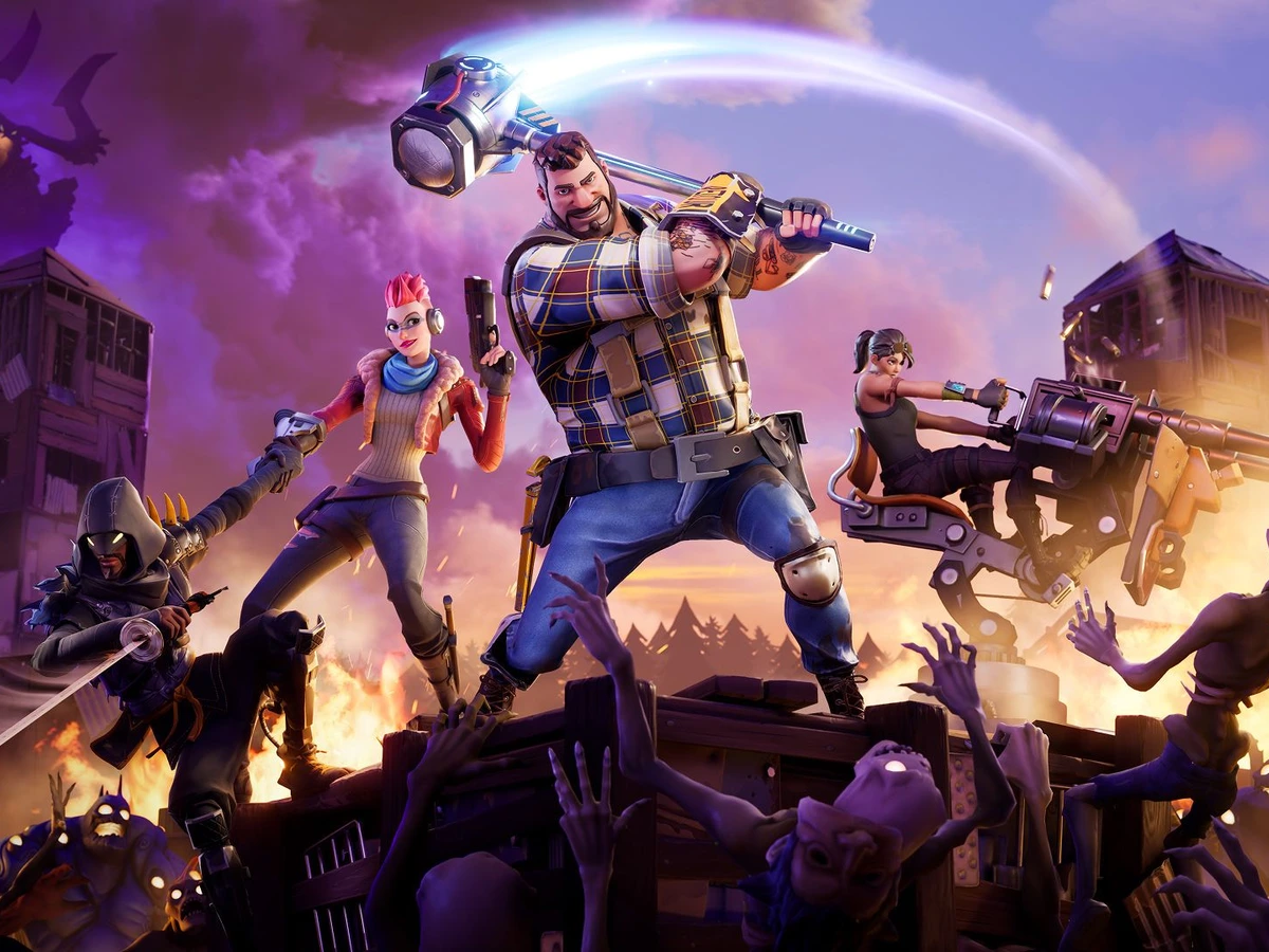 Save the World heroes defend a fort against a surrounding horde of Husks