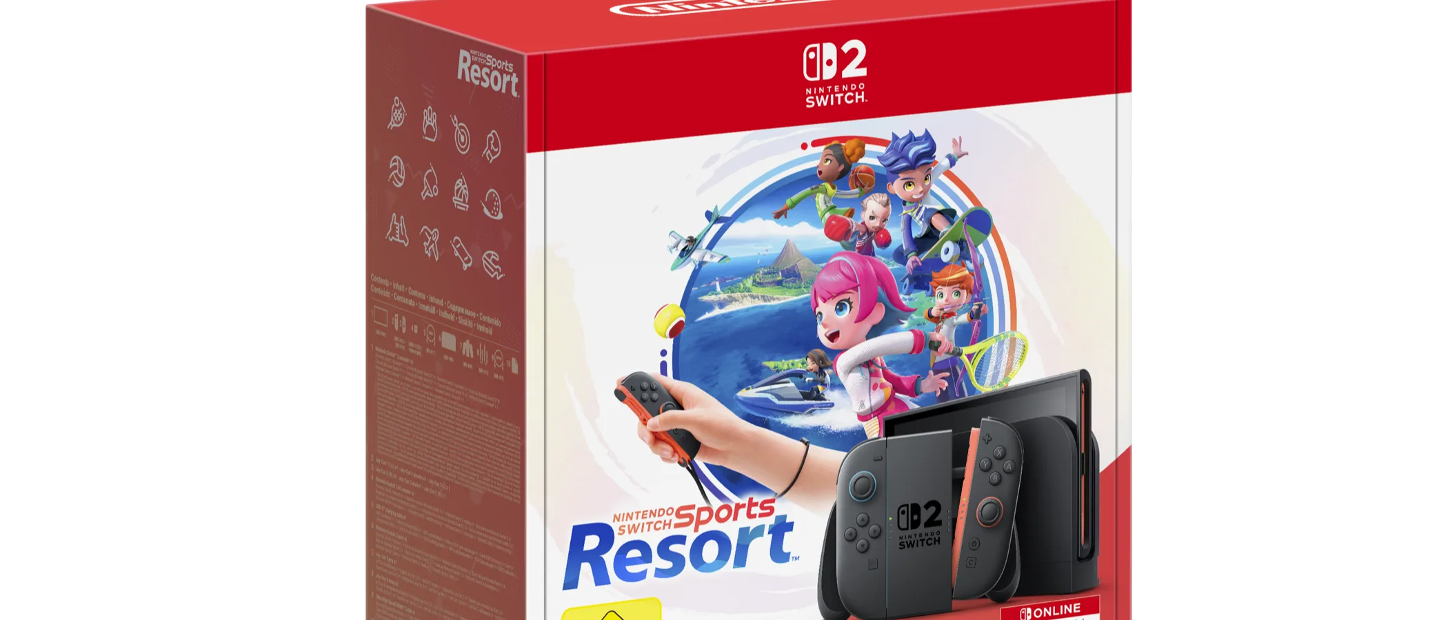 Nintendo Switch 2 console bundle packaging for Nintendo Switch Sports Resort